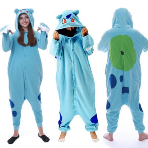 Bulbasaur Onesie for Adults Pajamas Costume
