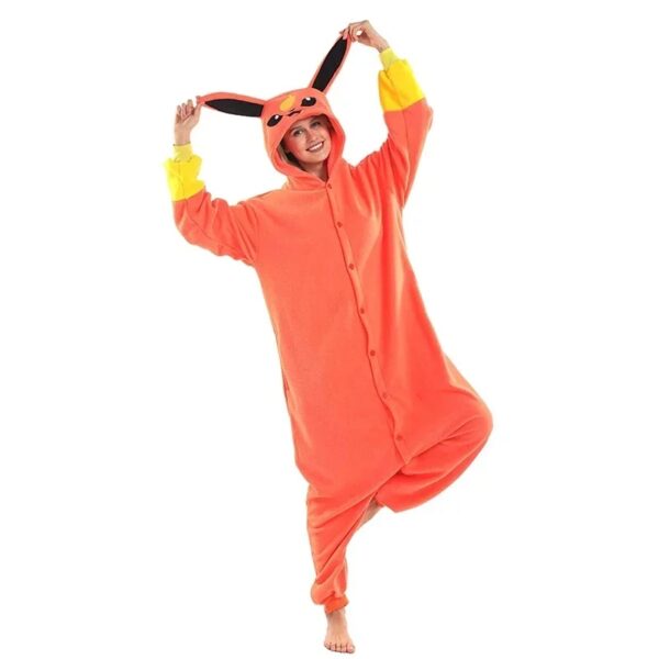 Flareon Costume​ Onesie Pokemon Kigurumi For Adults