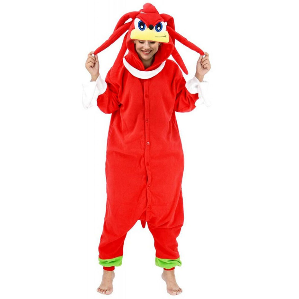 Knuckles Onesie Costume For Adults Cosplay | EZ Onesie