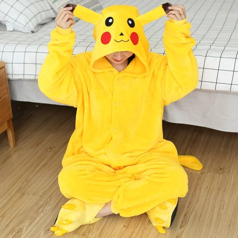 Pikachu onesie for adults Pikachu Onesie Adult Pajamas Costume Fleece