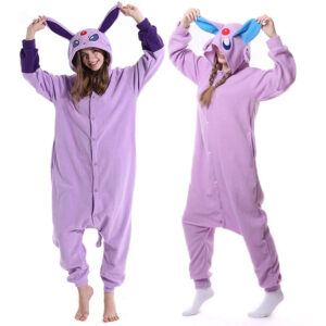 Pokemon Espeon Onesie Adult Costume Kigurumi Purple