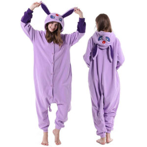 Pokemon Espeon Onesie Adult Costume Kigurumi Purple