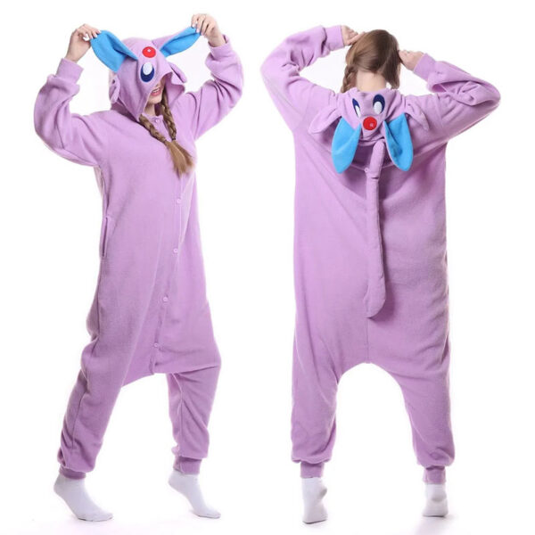 Pokemon Espeon Onesie Adult Costume Kigurumi Purple