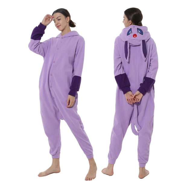 Pokemon Espeon Onesie Adult Costume Kigurumi Purple
