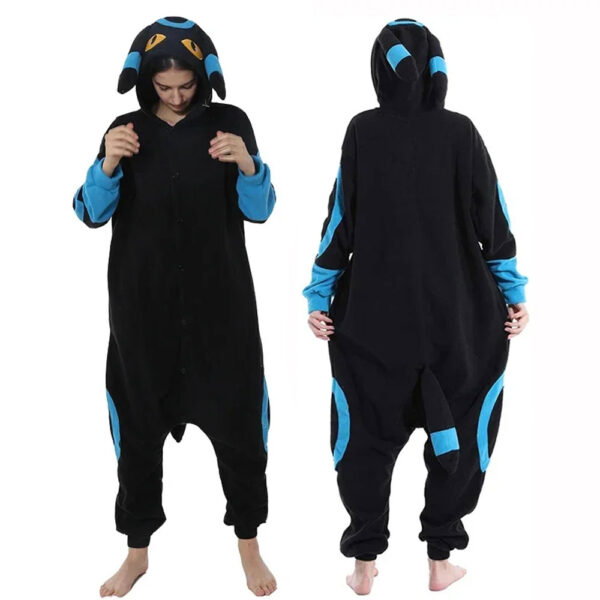 Shiny Umbreon Onesie Costume Kigurumi​ Blue & Yellow Design