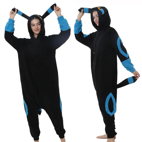 Shiny Umbreon Onesie Costume Kigurumi​ Blue & Yellow Design