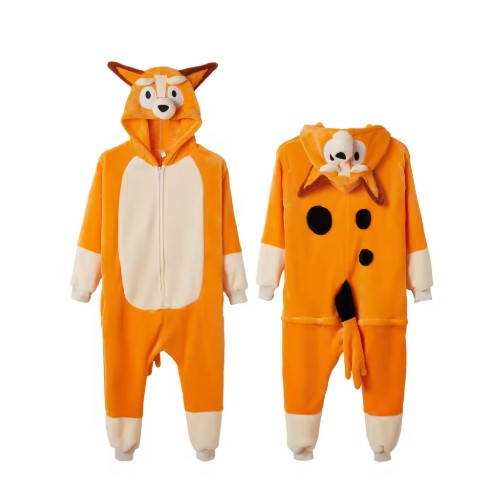 Bluey Chili And Bandit Onesies For Adults And Kids Costume Pajamas 3 Bluey Chili And Bandit Onesies