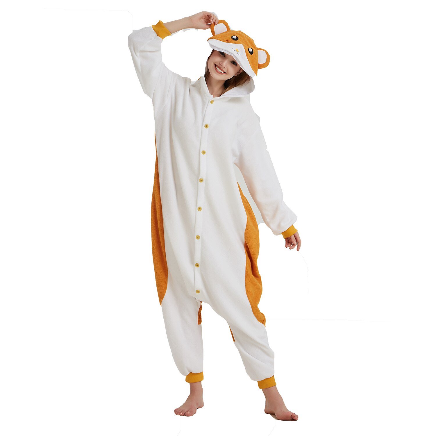 Hamster Onesie Costume Pajamas for Adults