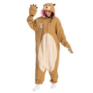 Sea Otter Onesie Costume Pajamas for Adults