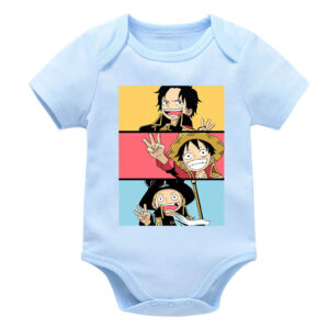 ACE Sabo Luffy Baby Grow Brothers Cotton Onesie