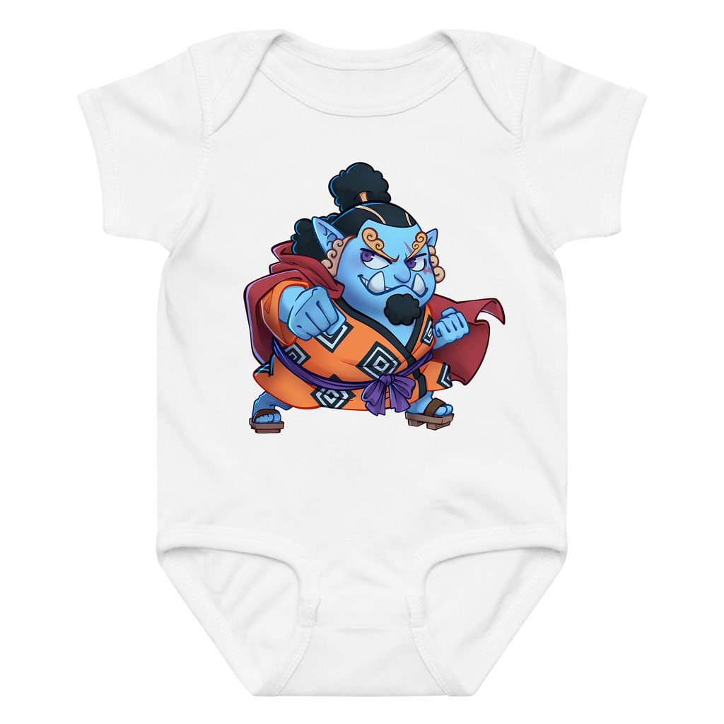 Chibi Jinbe One Piece Baby Onesie Fishman Karate Outfit 9 Chibi Jinbe One Piece Baby Onesie
