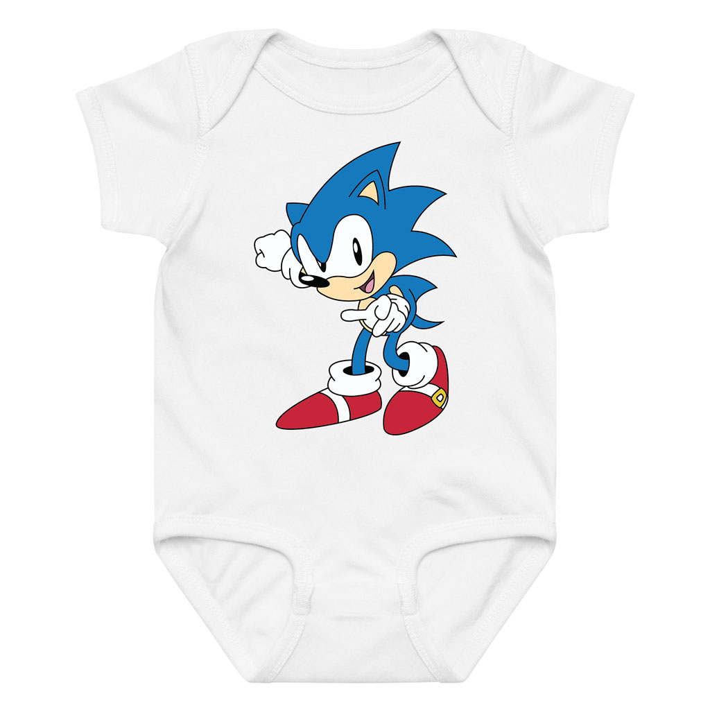 Classic Sonic Baby Onesie – Cute Retro Hedgehog Bodysuit 1 Classic Sonic Baby Onesie – Cute Retro Hedgehog Bodysuit