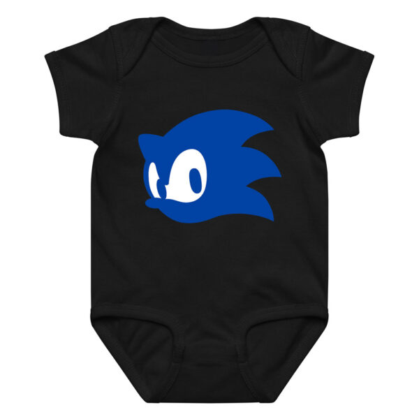 Classic Sonic Head Infant Bodysuit – Blue Sonic Logo Romper