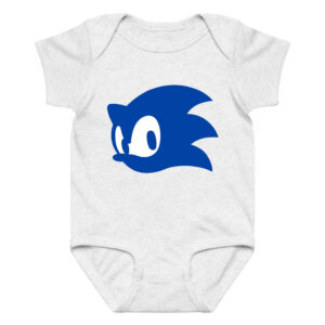 Classic Sonic Head Infant Bodysuit – Blue Sonic Logo Romper