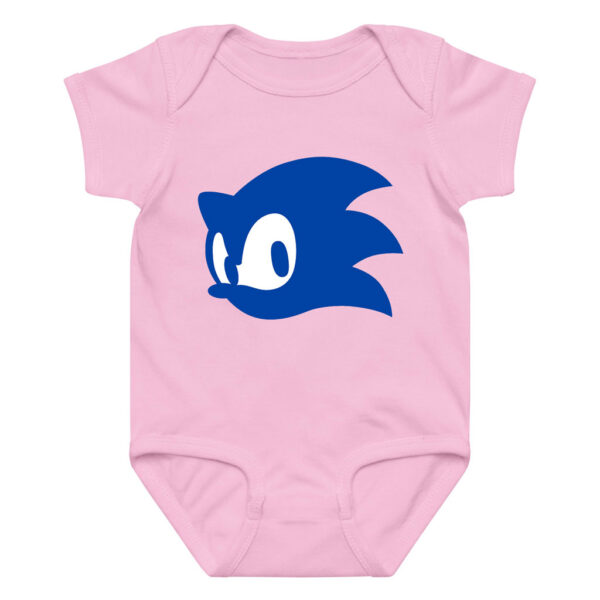 Classic Sonic Head Infant Bodysuit – Blue Sonic Logo Romper