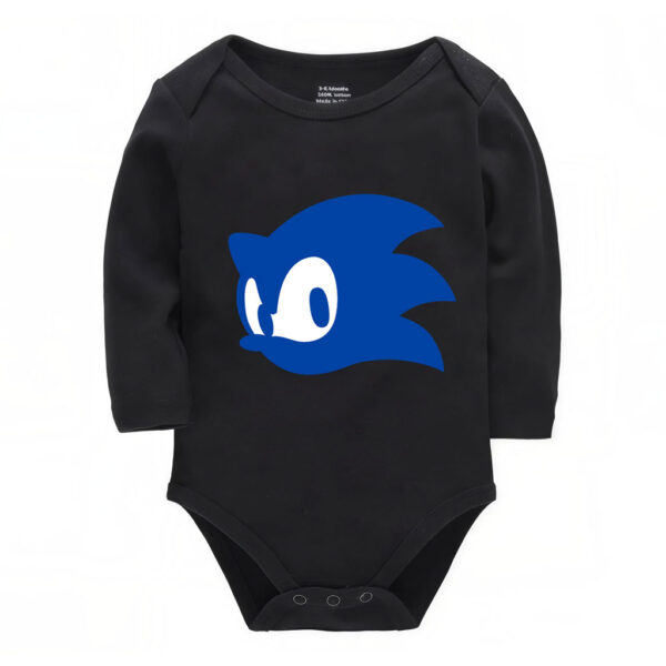 Classic Sonic Head Infant Bodysuit – Blue Sonic Logo Romper