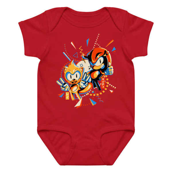 Colorful Mighty and Ray Sonic Newborn Onesie