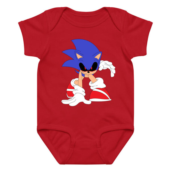 Cool Sonic Baby Romper Onesie Dark Style
