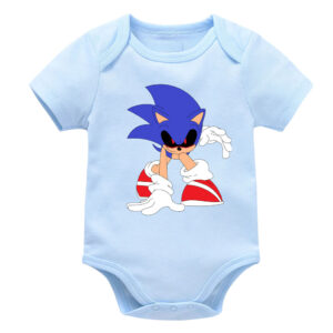 Cool Sonic Baby Romper Onesie Dark Style
