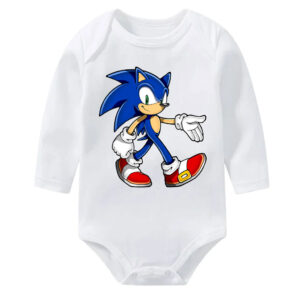 Cozy Blue Hedgehog Romper Onesie Outfit Short, Long Sleeves