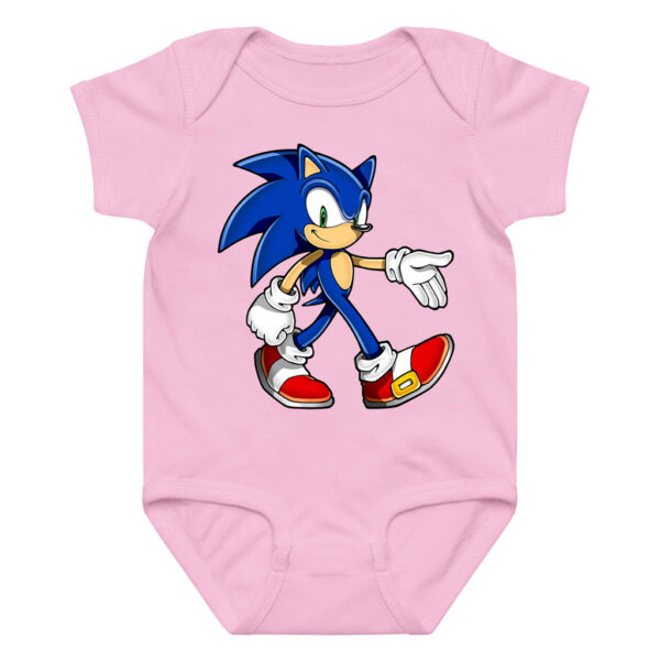 Cozy Blue Hedgehog Romper Onesie Outfit Short, Long Sleeves