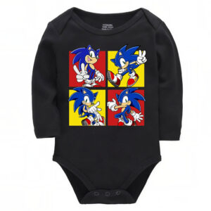 Cute Sonic Four Panels Onesies for Baby​