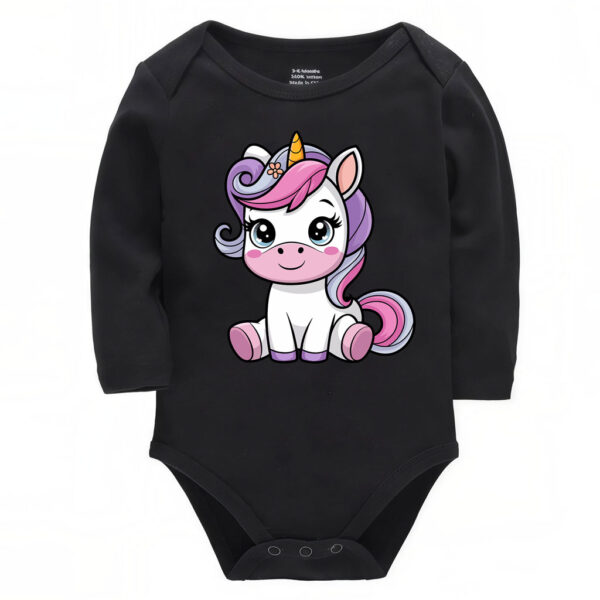 Cute Unicorn Baby Onesie Cotton Bodysuit for Infants