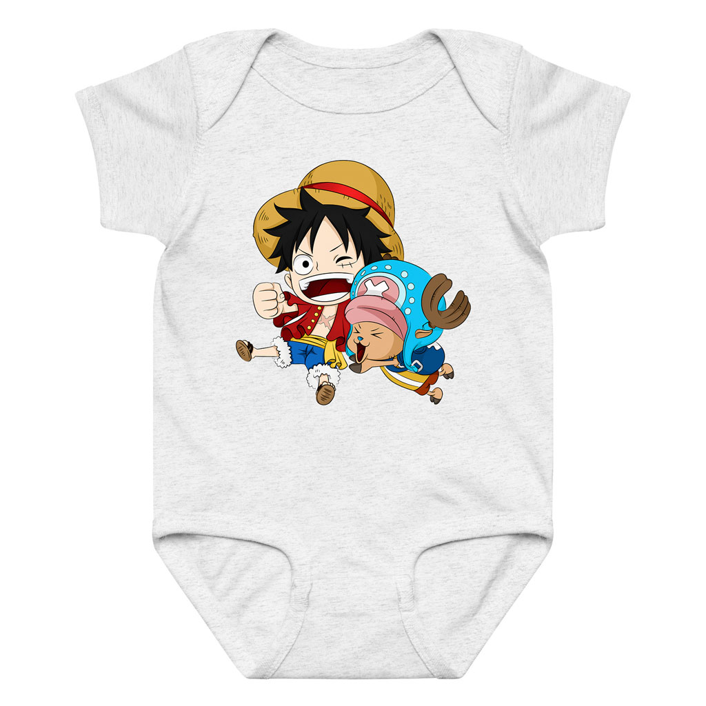 Funny Luffy and Chopper Baby Boy Girl Bodysuits Funny Luffy and Chopper Baby Boy Girl Bodysuits