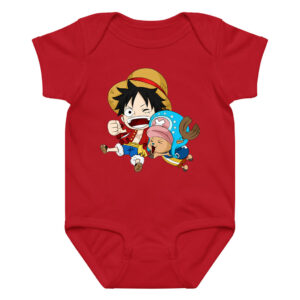 Funny Luffy and Chopper Baby Boy Girl Bodysuits​