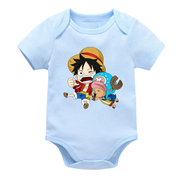 Funny Luffy and Chopper Baby Boy Girl Bodysuits​