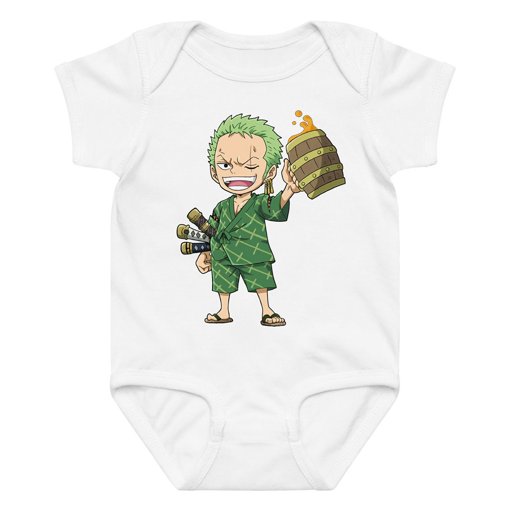 Funny Zoro Samurai Baby Anime Clothes Bodysuits 9 Funny Zoro Samurai Baby Anime Clothes Bodysuits