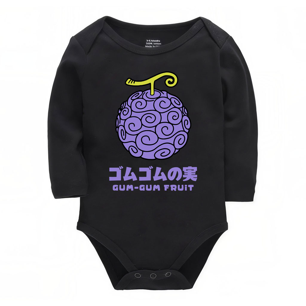 Gum-Gum Fruit Cute Baby Onesies 0-24M 10 Gum-Gum Fruit Cute Baby Onesies 0-24M