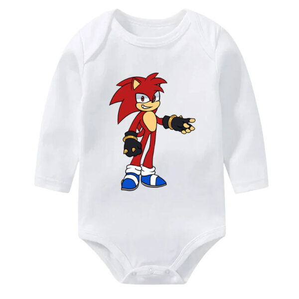 Knuckles Red Sonic Baby Anime Clothes Bodysuit