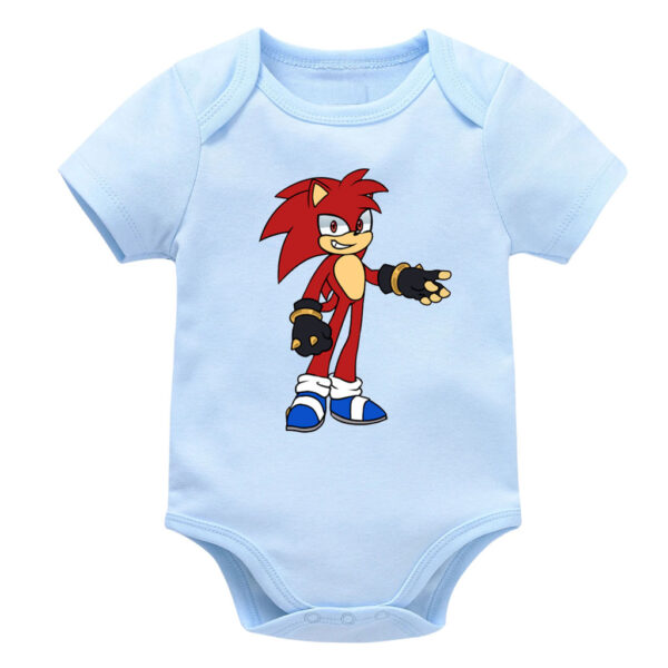 Knuckles Red Sonic Baby Anime Clothes Bodysuit