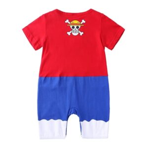Luffy Cosplay Outfit Infant Bodysuit Baby For Boy and Girl