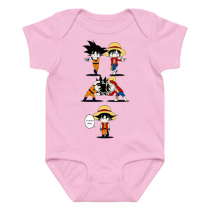 Luffy Son Goku​ Baby Clothes Onesie Anime Crossover