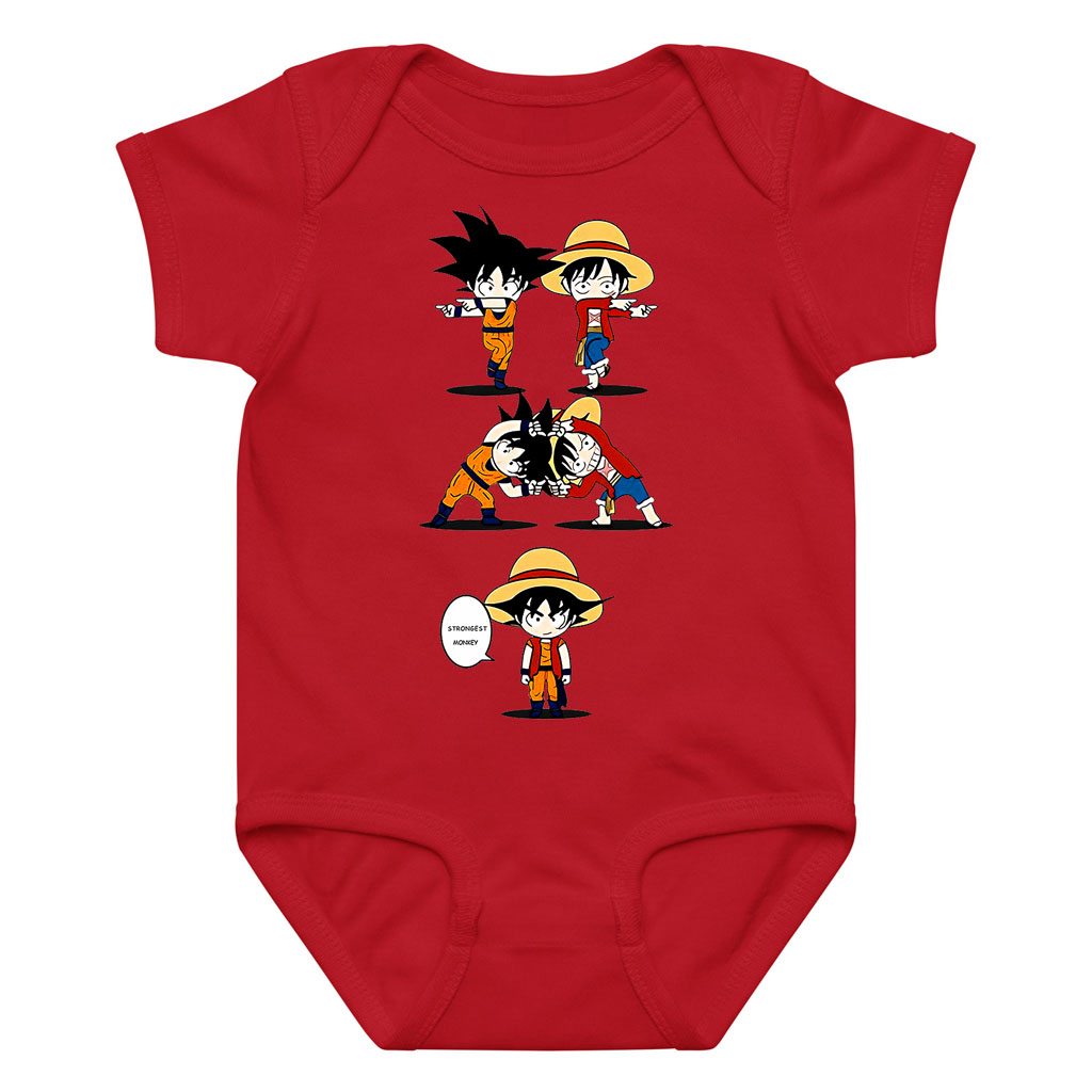 Luffy Son Goku​ Baby Clothes Onesie Anime Crossover