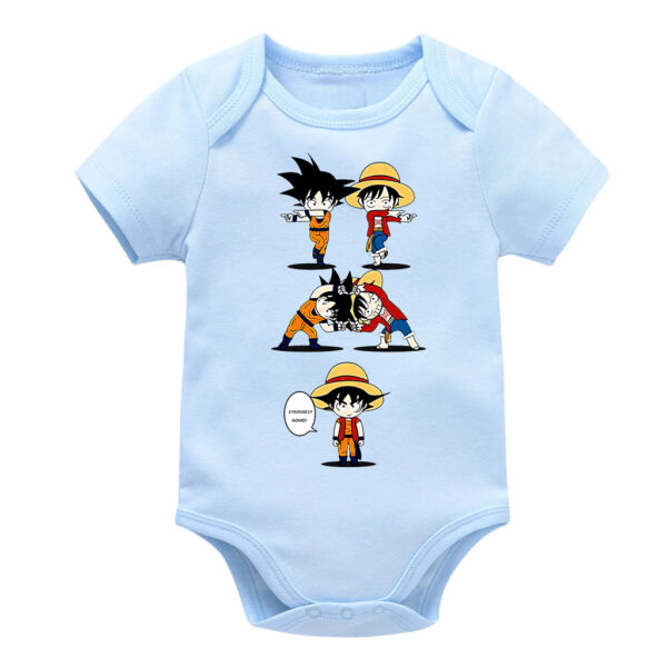 Luffy Son Goku​ Baby Clothes Onesie Anime Crossover
