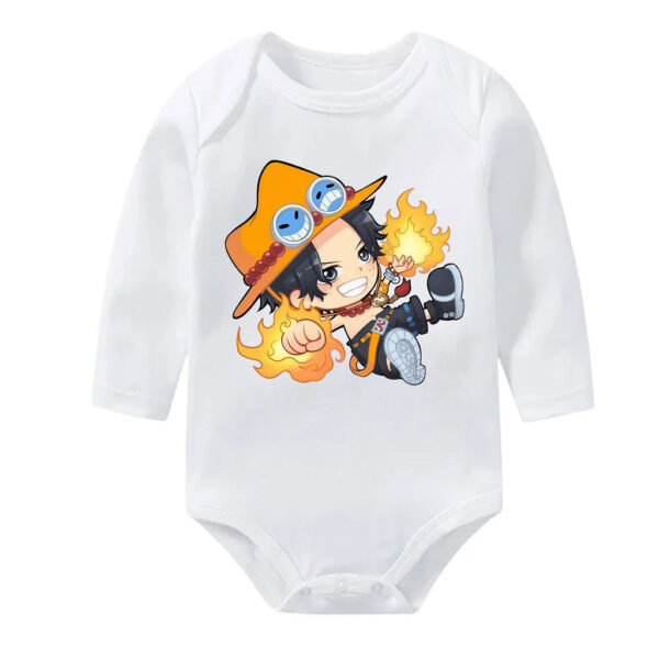 One Piece Ace Fire Fist Baby Bodysuit