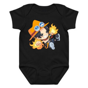 One Piece Ace Fire Fist Baby Bodysuit