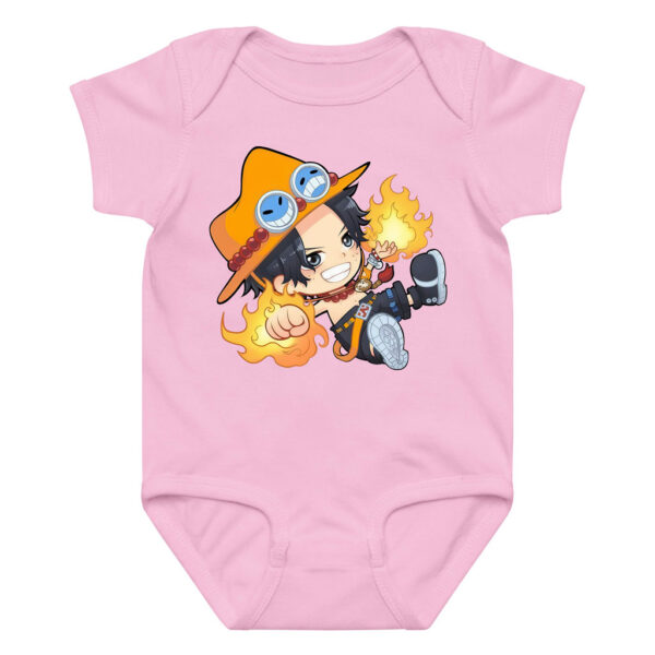 One Piece Ace Fire Fist Baby Bodysuit