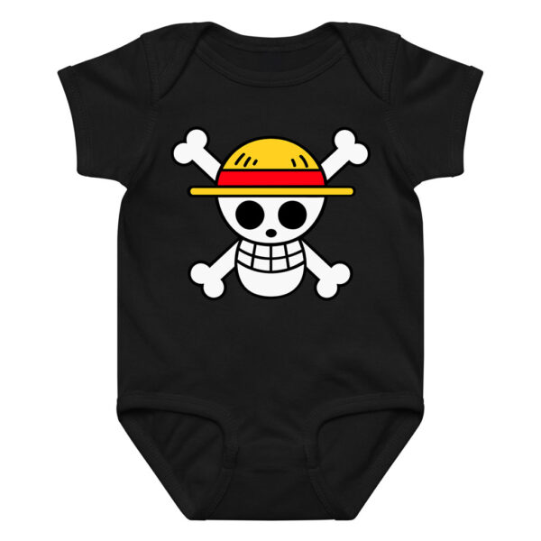One Piece Anime Straw Hat Jolly Roger Baby Onesie​
