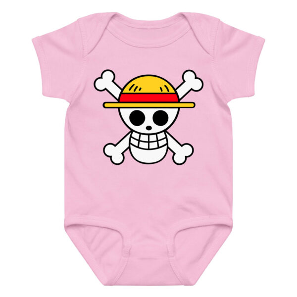 One Piece Anime Straw Hat Jolly Roger Baby Onesie​