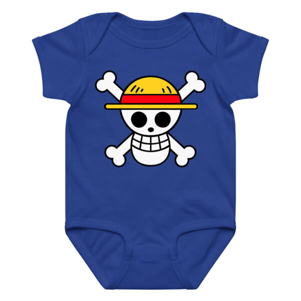 One Piece Anime Straw Hat Jolly Roger Baby Onesie​