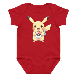 Pikachu Baby Bodysuit with Poké Ball Cotton Onesie