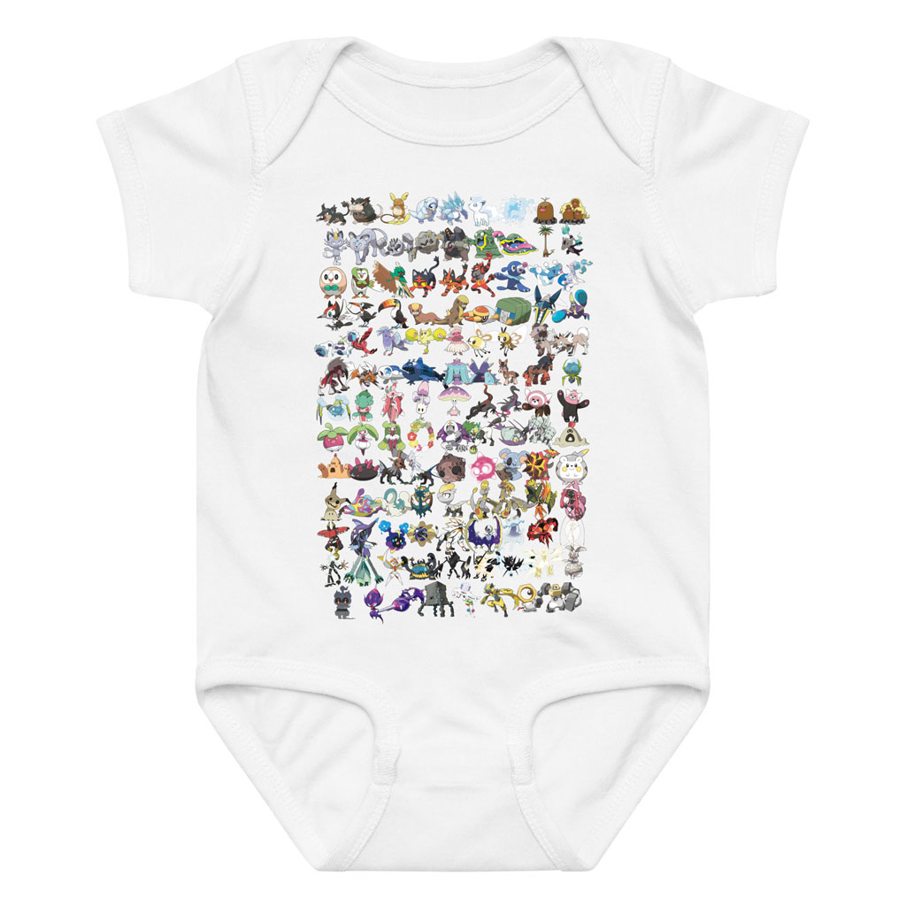 Pokemon All Characters Bodysuits Infant, Newborn 0-24M 5 Pokemon All Characters Bodysuits Infant, Newborn 0-24M
