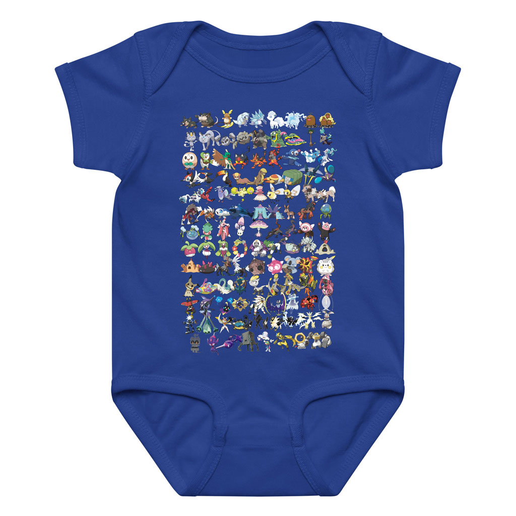 Pokemon All Characters Bodysuits Infant, Newborn 0-24M 6 Pokemon All Characters Bodysuits Infant, Newborn 0-24M