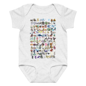 Pokemon All Characters Bodysuits Infant, Newborn 0-24M