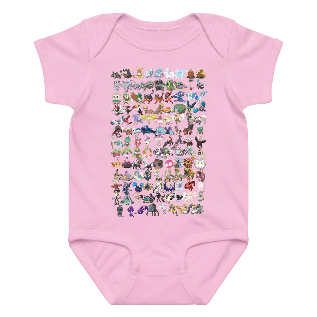 Pokemon All Characters Bodysuits Infant, Newborn 0-24M 3 Pokemon All Characters Bodysuits Infant, Newborn 0-24M