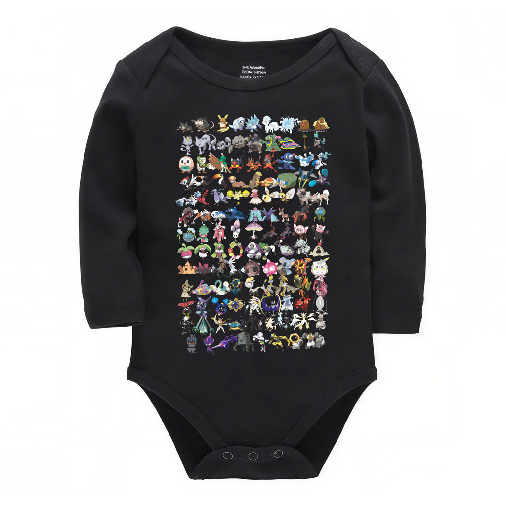 Pokemon All Characters Bodysuits Infant, Newborn 0-24M 9 Pokemon All Characters Bodysuits Infant, Newborn 0-24M